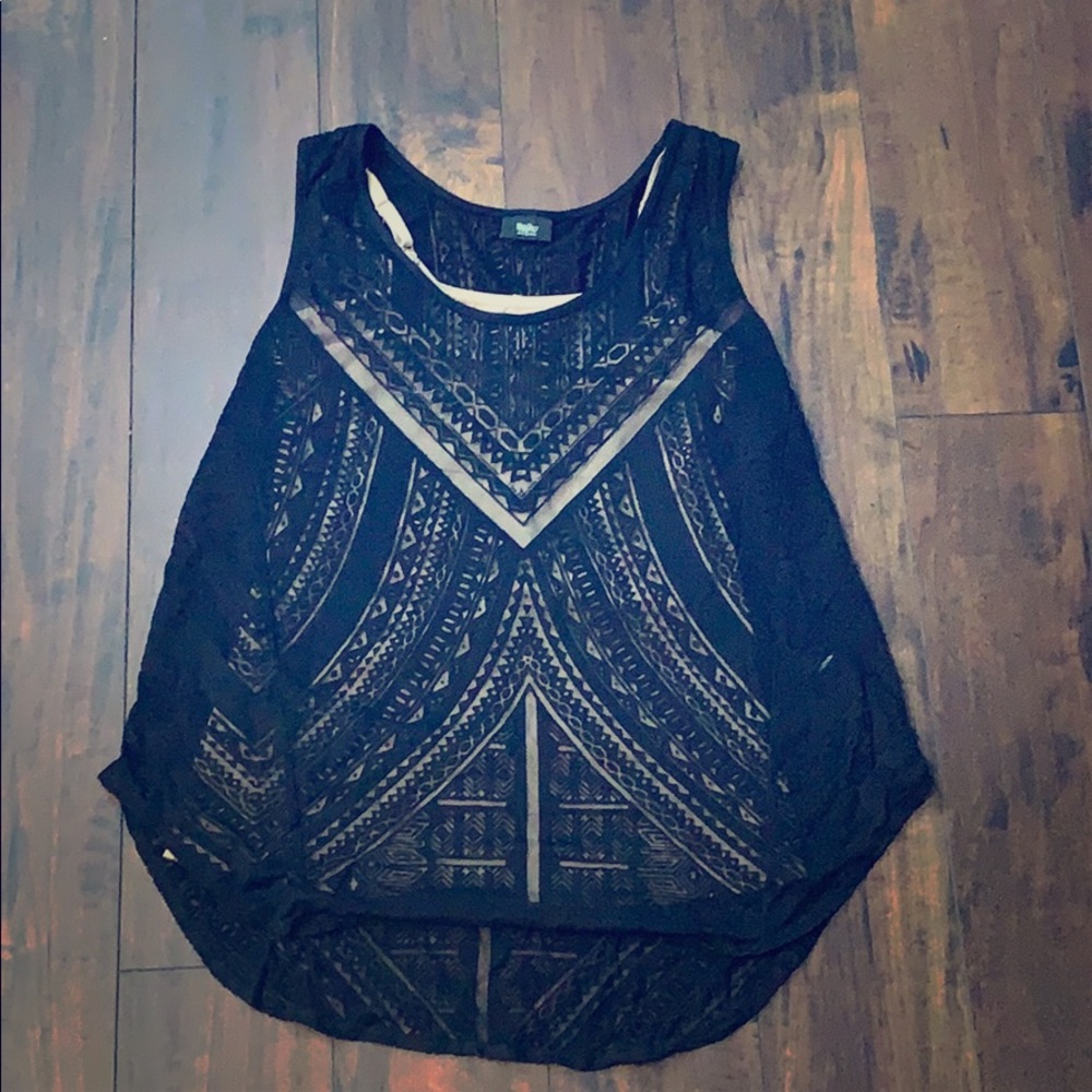 Mossimo Aztec Print Burnout Tank